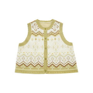 July Evening Original Matcha Mousse Knitted Short Sleeve Shirt with Bag Sleeve Half Skirt Set Casual Style Three-Piece Womens Suit