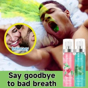 Breath Freshener Mouth Refreshing Spray Oral Care  oral spray fresh breath mouth spray 20ml remove bad breath improve mouth odor dating essentials mint flavor peach flavor mulut halal semburan bau mulut bad breath treatment no alcohol Portable 口腔喷雾