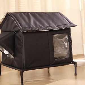 Elevated Pet House-Bed Moisture-Proof and Cold-Proof House Cat and Dog Nest Weatherproof for Indoor or Outdoor Use Fits Small or Medium Pets