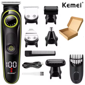 Kemei | Kemei 696 Electric Hair Clipper Multifunctional Trimmer For Men Electric Shaver For Mens Razor Nose 5 In 1 Professional Trimmer
