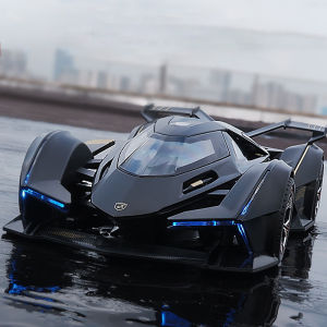 1:22 Scale Lamborghini V12 GT Alloy Car Model Diecast Car Sound Light Car Lovers Collection Kids Birthday Gift Metal Boys Toys