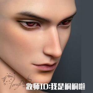 Đầu BJD Đơn Đầu in Phê Nhãn Đầu Dập Mẫu Đầu Đứng Chống Hợp Kim Loại 1/3 Đồ Chơi Trẻ Em Đồ Chơi Phim Thám Tử