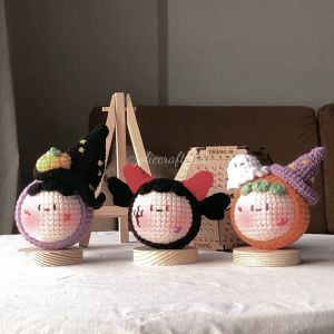 Móc khóa bé halloween - phù thủy - thiên thần - ác quỷ - đan len thủ công