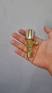 Stop Kran Stainless Steel Warna Gold - Stop Kran Wastafel Kloset Kran Sambungan