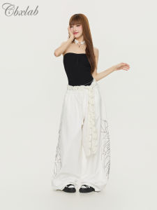 CBXLAB | Oversized Handwritten Rhinestone Jeans