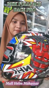 Helm NHK Fullface Race Pro kaca hitam