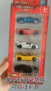 5Pcs Simulated Children Hot Wheels Toy Multi-Style Taxiing Alloy Mini Car Model Kids Pocket Small Sports Car Toys for Kids