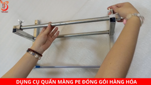 Dụng Cụ Quấn Màng PE Đóng Gói Hàng Lớn Chống Sốc Nhanh Tiện Lợi Có Đồ Cắt Dễ Di Chuyển Hoặc Cố Định Màn Co