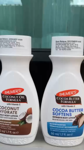 palmers bodylotionขนาดทดลอง50ml 4สูตร Softensmooth/Coconut oil/Olive oil/Raw shia