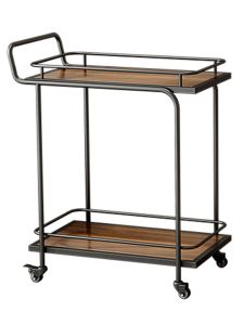 Mobile Restaurant Delivery Cart Iron Material European Style Human Power Drive Structure Frame Suitable for Hotel And Home Use