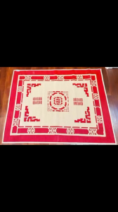 Chiếu cói gấp gọn chiếu đậu Thái Bình in hoa nằm êm lưng ngủ ngon dùng bền size 1.8x2m