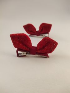 เด็กผู้หญิงกํามะหยี่ กิ๊บติดผม ปมผีเสื้อ เด็กทารก ที่คาดผม 3d หูหนีบผมเล็กไวน์แดงเชือกผม ทันสมัย อุปกรณ์เสริมสําหรับเด็ก