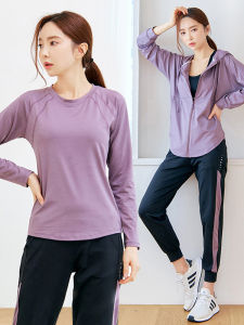 Professional Running Sports Set: Women's Long Sleeve Quick Dry Loose Outdoor Casual Gym Yoga Clothes Fitness Ensemble