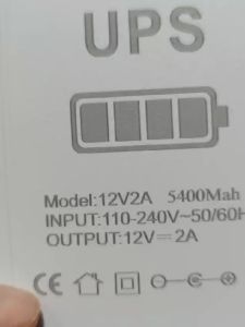 Mini UPS 12V Mini UPS 12V 2A Uninterruptible Continuous Power Supply Backup Monitoring Emergency CCTV Finger Attendance Machine Router Modem WIFI Indoor Outdoor 3600 mAh2A Uninterruptible Continuous Power Supply Backup Monitoring Emergency CCTV Finger Att