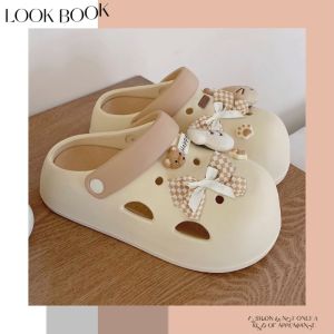 LHMoonlight ที่สุดของที่สุด รองเท้าแตะแฟชั่นแบบสวมหัวโต พื้นไม่หนา ทรงสวย สวมใส่สบาย มาพร้อมเซ็ทตัวติด ซื้อเลย กดตุ่มให้ทันกันนะทุกคน