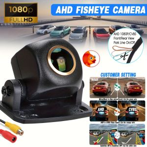 1080P HD Backup Camera with Parking Guide Lines - Wide-Angle Rear & Side View Monitor for Cars Trucks SUVs and RVs - Fit