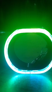 Shroud akrilik Bulat Bmw motif poligon Tebal 5mm 2 inchi 2.5 inchi 3 inchi