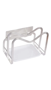 Kệ để thớt nắp vung 2 ngăn dán tường inox 304 Hobby Home Decor TT08