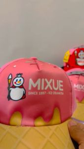 Topi anak perempuan mixue ice cream lucu model kekinian