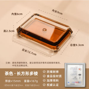 Accessible Luxury Color Soap Box Transparent Soap Box For Home Classy Pc Soap Box Minimalist Drop-Resistant Bathroom Countertop Bathroom