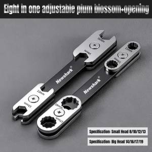 NiuXiang | Bộ Cờ Lê Đa Năng 8 Trong 1 Đa Chức Năng 360 °   Cờ Lê Ổ Cắm Xoay Dùng Cho Bảo Dưỡng Ô Tô Và Xe Máy Thép Carbon