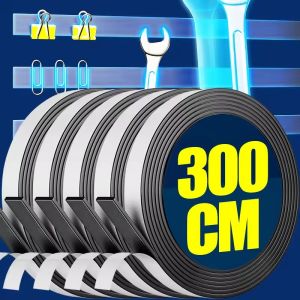 3M Rubber Magnetic Tape Strong Flexible Magnet Strip DIY Cuttable Soft Self Adhesive Magnetic Tape Refrigerator Photo Office Sticky Magnet