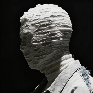 Face Head Full Cover Hat Men Balaclava Cap Mesh Hole See-through Mummy Torn Hood Halloween Mask Dancing Headgear Breathable