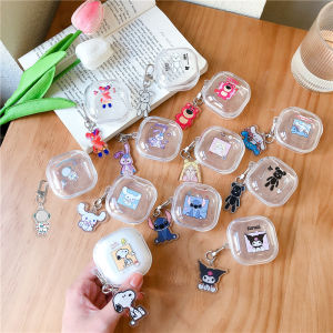 Cartoon Snoopy for Samsung Buds Wireless Bluetooth Live Earphone Bag Transparent StellaLou Stitch Galaxy Buds2 Pro Silica Gel Box Buds + Cinnamoroll Babycinnamoroll Protective Case Cute Female