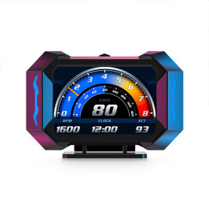 P25หัวรถขึ้นแสดงเครื่องจีพีเอส OBD2 Inclinometer Accelerometer วัดความเร่งมาตรวัดความเร็วรถยนต์คอมพิวเตอร์รถยนต์อุปกรณ์อิเล็กทรอนิกส์