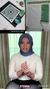 MAL STENSIL ORNAMEN ARABIC MODEL H