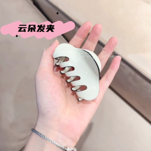 คลิปผมสไตล์ฝรั่งเศสคลาสสิก สีดำและขาว สำหรับผู้หญิง คลิปผมแบบใหม่ 2025 ระดับไฮเอนด์ เครื่องประดับผมที่สวมใส่สบาย