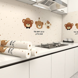 Kitchen Oil-Resistant Stickers Self-Adhesive Cartoon High-Temperature Resistant Waterproof Decorative Thickened Version Cover-Ugly