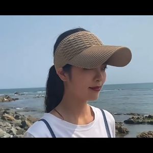 Women Sun Visor UV Protection Empty Top Hats Female Outdoor Sunscreen Baseball Hat Visor Cap Tennis Golf Running Sports Caps