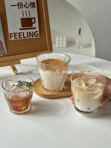 แก้วกาแฟสไตล์อิตาลี Dirty แก้วกาแฟสไตล์อเมริกัน แก้วกาแฟลาเต้ใส แก้วกาแฟร้านกาแฟสไตล์เรโทร แก้วกาแฟรูปทรงกลม แก้วกาแฟรูปทรงกลม