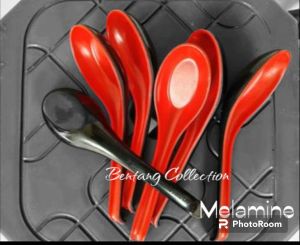 Sendok Plastik Sendok Ramen Sendok Sup Bubur1 Lusin