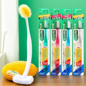 แปรงสีฟัน GUM ดูแลช่องปาก ขนแปรงนุ่มละเอียด 3 ขน ช่วยดูแลเหงือก ขนาดหัวเล็ก ชุดครอบครัว แปรงสีฟันสำหรับทุกเพศ