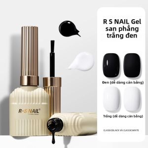 Sơn Móng Tay Dạng Gel Tự Cân Bằng RSNAIL 10g Đen Trắng 2 Màu Bán Vĩnh Cửu Sử Dụng Đèn UV/LED Phù Hợp Với Mọi Mùa Trang Trí Móng Nghệ Thuật
