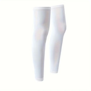 Women Men UV Protection Leg Sleeves Ice Silk with Foot Cover Cooling Running Outdoor Sports Breathable Leggings