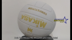 Bola Voli Mikasa MG MV2200 Super Gold Putih Jahit Mesin Lokal Empuk Kualitas Terbaik