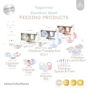 Sugar Baby Gelas Minum Anak Stainless Steel K Series Children Cup with Lid