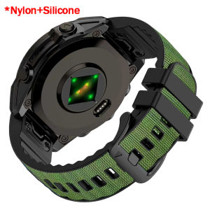 26 22mm Nylon Silicone Band For Garmin Fenix 8 Pro Quick Fit Strap Tactix7/Epix Gen2/Descent G2/Fenix7 7x 6 6xPRO 5x puls Correa