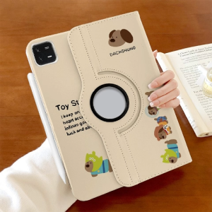 เคสไอแพด การหมุน 360 องศา ดัชชุนด์ Gen11/10 Pro11 Air5 Air7/6 11 Pro12.9 22/21/20 การ์ตูน เคส iPad Gen6/5 9.7 Air2/1 9.7