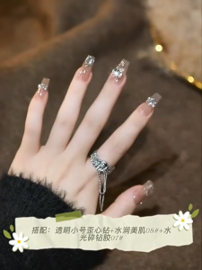 100 PCs mixed crystals nail art rhinestone pasted DIY 3D nail art decoration