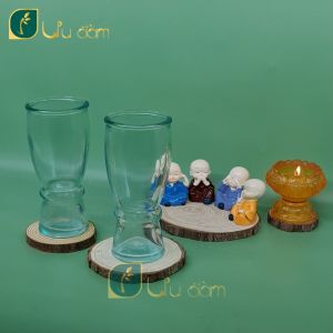 Ly nến cao ly làm nến cao 15cm 21cm QN18L hộp 6 ly - Nến Ưu Đàm