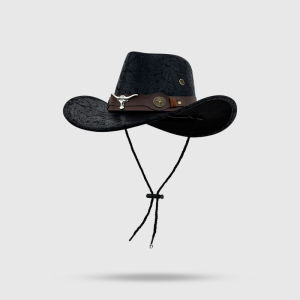 BILLI ZILLY | Retro American Western Cowboy Hat Women Summer Crack Rivet Knight Hat Outdoor Travel Large Brim Sun Protection Mountain Climbing Cap