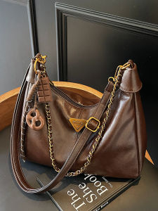 Casual Dumpling Shape Shoulder Bag Large Capacity Commuter Work Bag Winter New Style Single Shoulder Crossbody Bag for Young Women