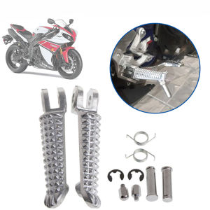 Aluminum Motorcycle Front Footrests Motorcycle Rider Foot Rests Peda for Yamaha YZF R1 1992-2019 R6 1999-2012 R6S 2003-2008