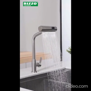 [Climate Voucher] Rizzo AD420 Stainless Steel Dual Spray Kitchen Tap Adjustable Head Satin Gunmetal Grey AD420GG
