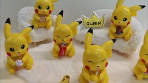 Action Figure POKEMON PIKACHU (harga satuan) - Miniatur Topper Kue Pajangan Mainan Pocket Monster Pikacu