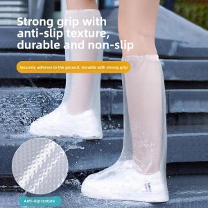 MONLEYTA | Disposable High-Tube Rain Boot Covers Thickened Plastic Waterproof Non-Slip For Rainy Days Adult And Child Size MONLEYTA X0615111043